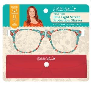 💜The Pioneer Woman Blue Light Screen Protection Glasses w/Case VINTAGE FLORAL